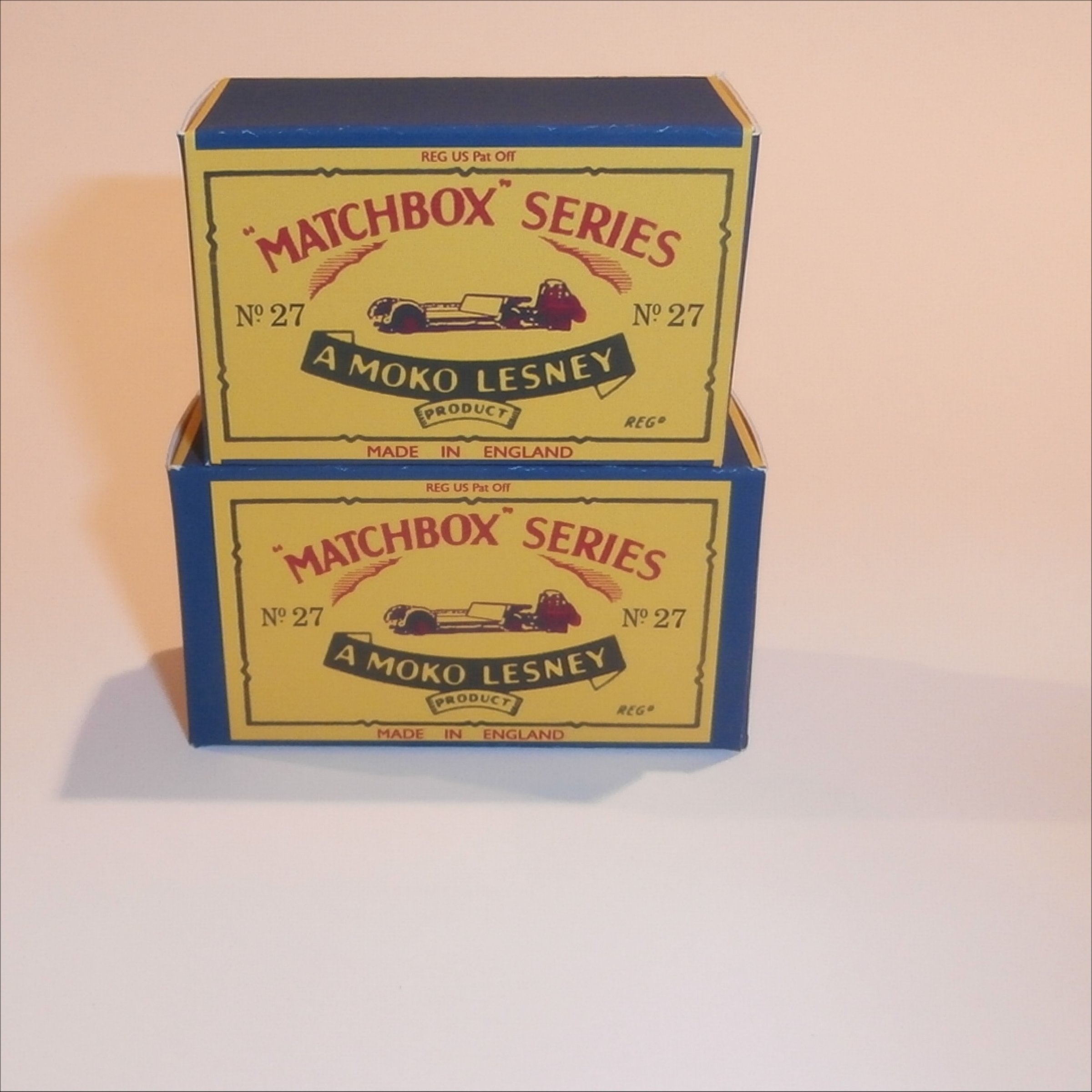 Matchbox Lesney 27a Low Loader B Style Repro Box