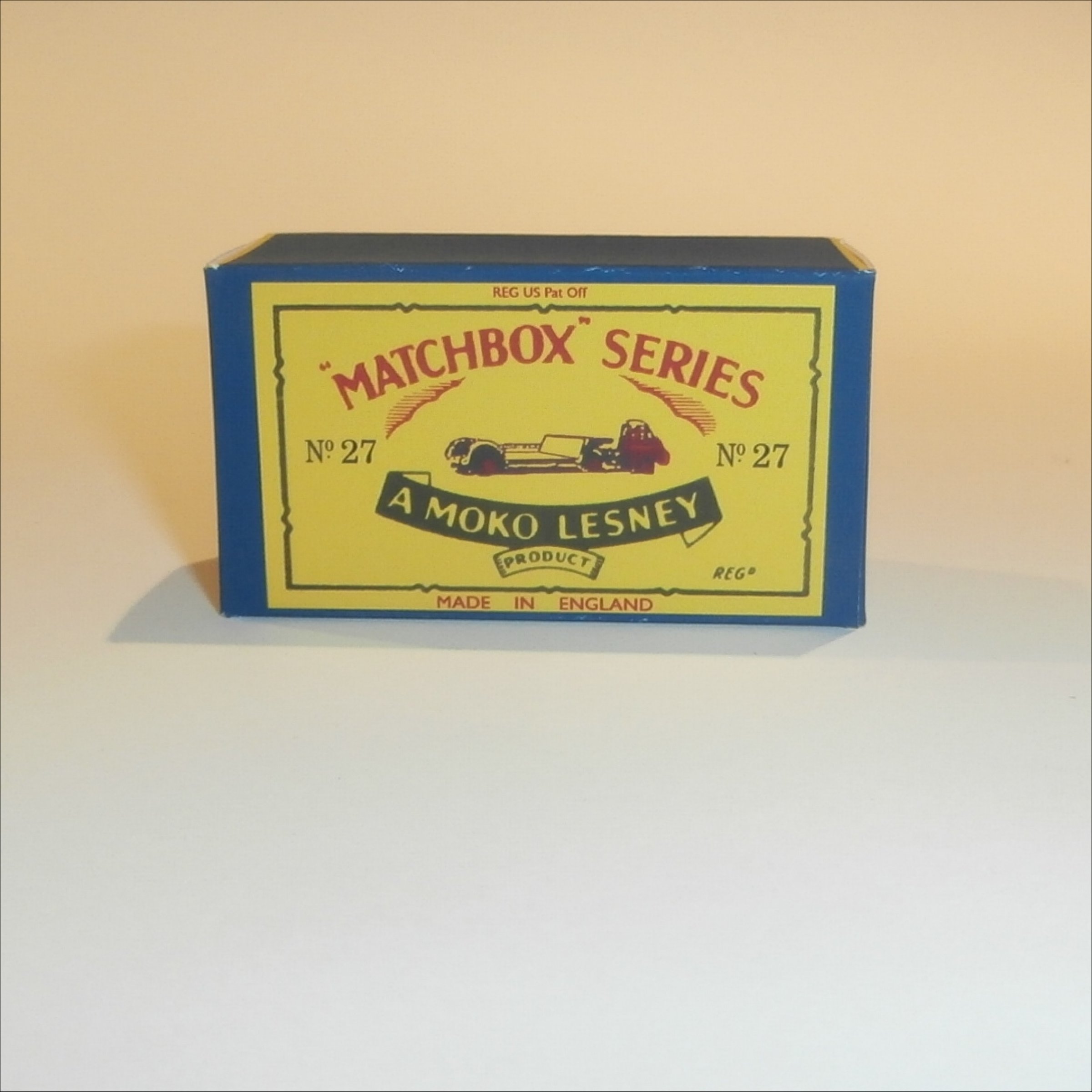 Matchbox Lesney 27b Low Loader B Style Repro Box