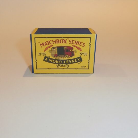 Matchbox Lesney 35 Horse Box B Style Repro Box