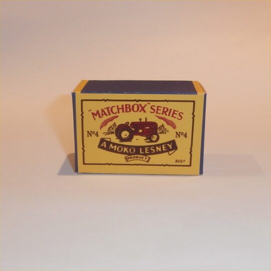 Matchbox Lesney 4a Massey Tractor B Style Repro Box
