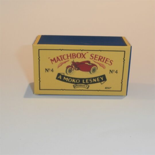 Matchbox Lesney 4c Triumph Motorbike B Style Repro Box