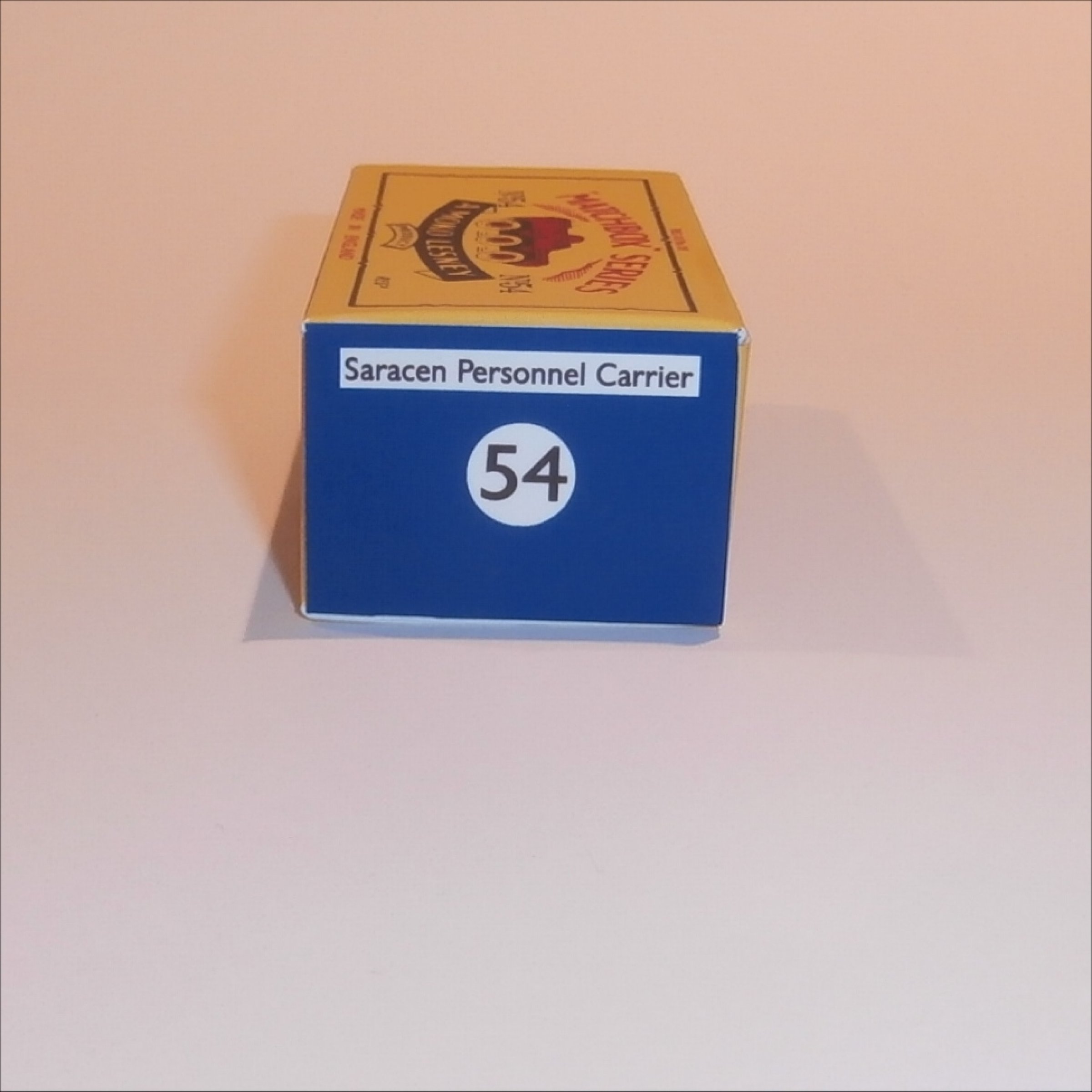 Matchbox Lesney 54a Saracen Personnel Carrier B Style Repro Box
