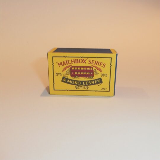 Matchbox Lesney 5a1 London Bus 'No Signs' 52mm B Style Repro Box