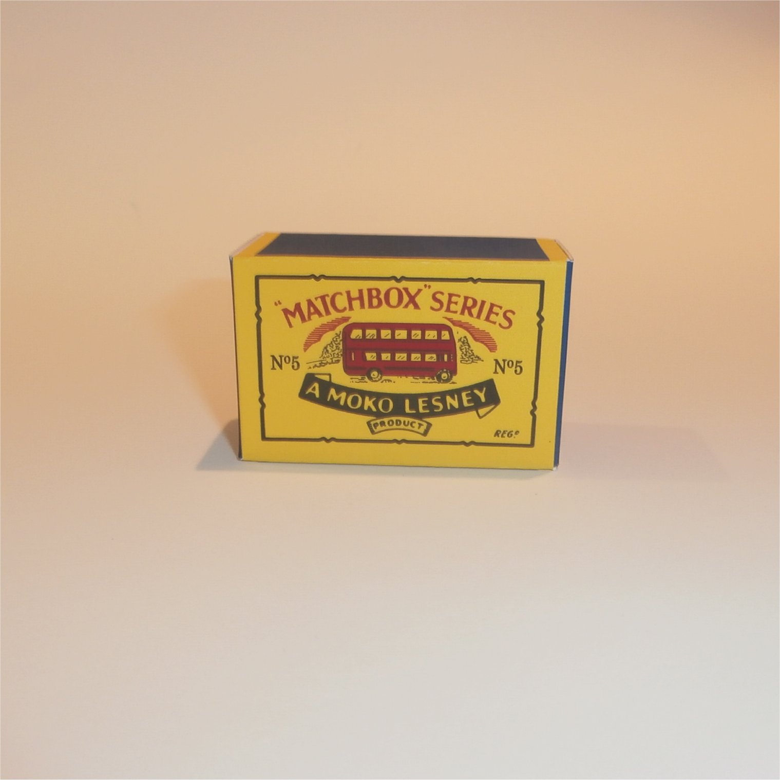 Matchbox Lesney 5a1 London Bus 'No Signs' 52mm B Style Repro Box