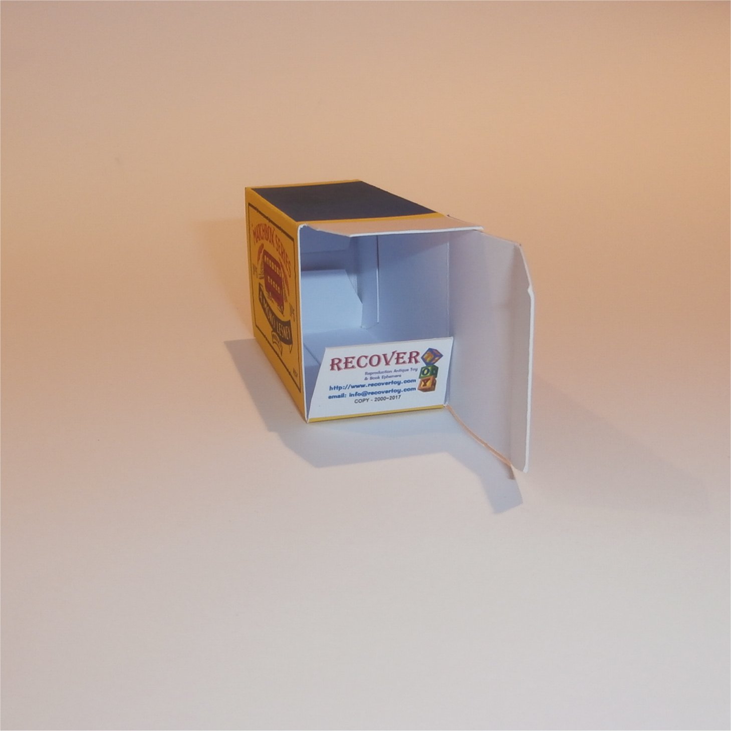 Matchbox Lesney 5a1 London Bus 'No Signs' 52mm B Style Repro Box