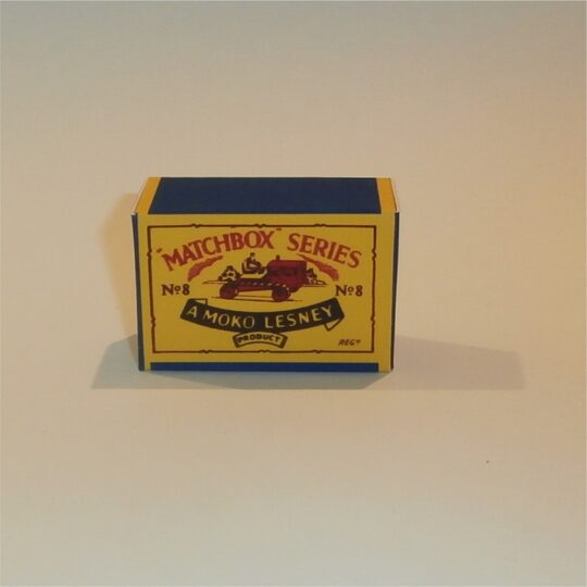 Matchbox Lesney 8a1 Caterpillar Tractor B Style Repro Box