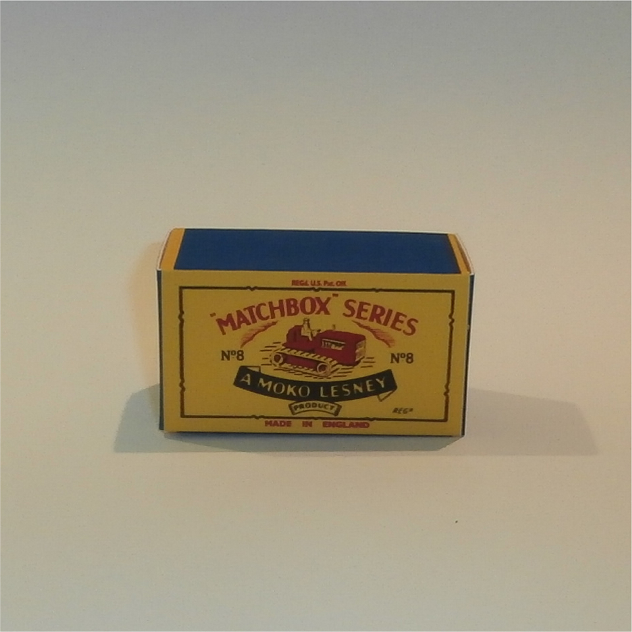 Matchbox Lesney 8c Caterpillar Tractor B Style Repro Box