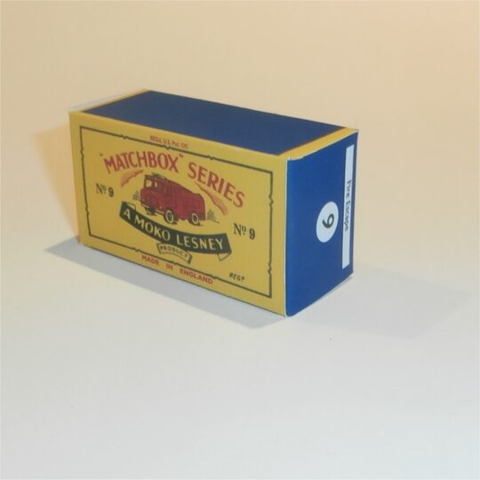Matchbox Lesney 9c AEC Merryweather Fire Truck B Style Repro Box
