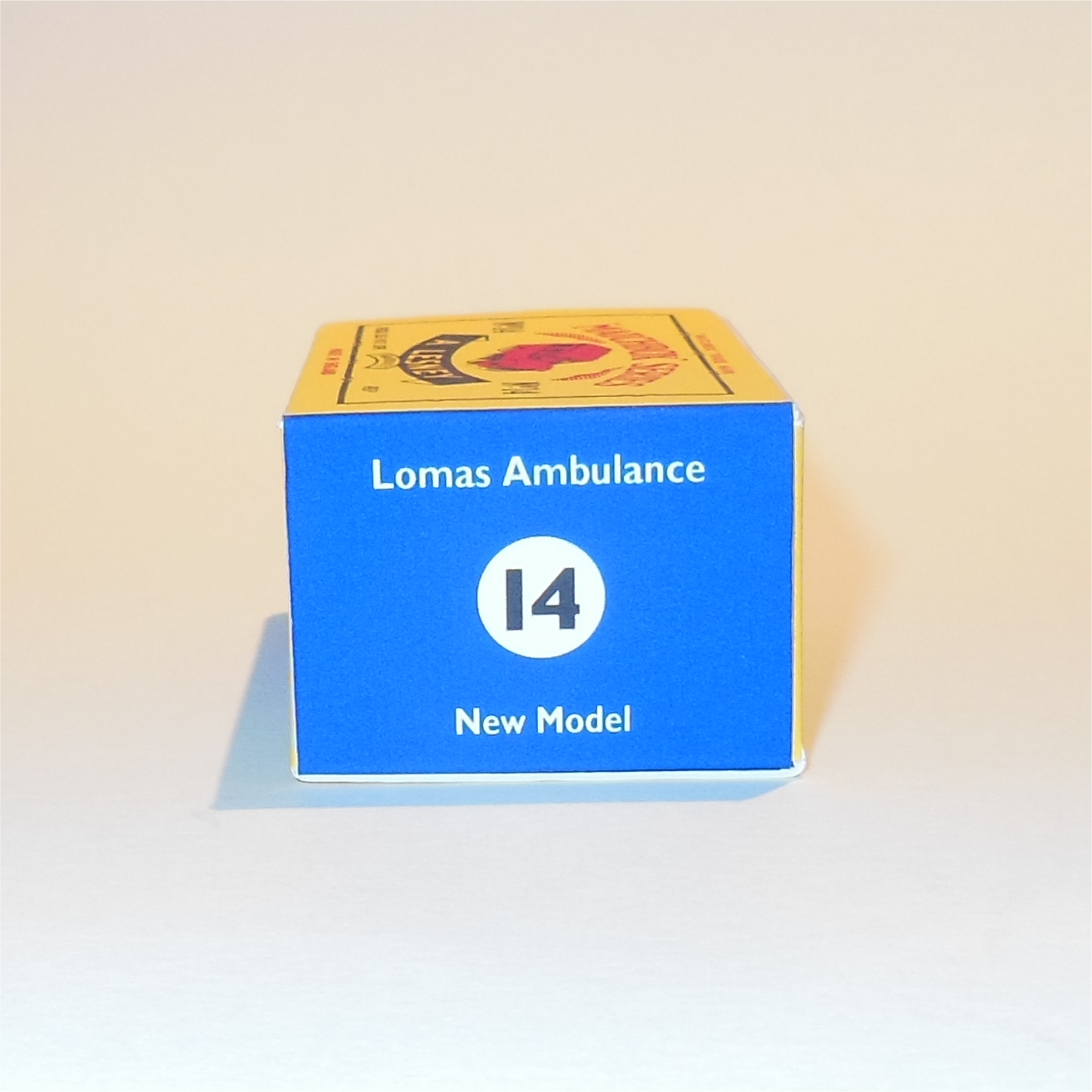 Matchbox Lesney 14 c Lomas Bedford Ambulance Repro C Style Box