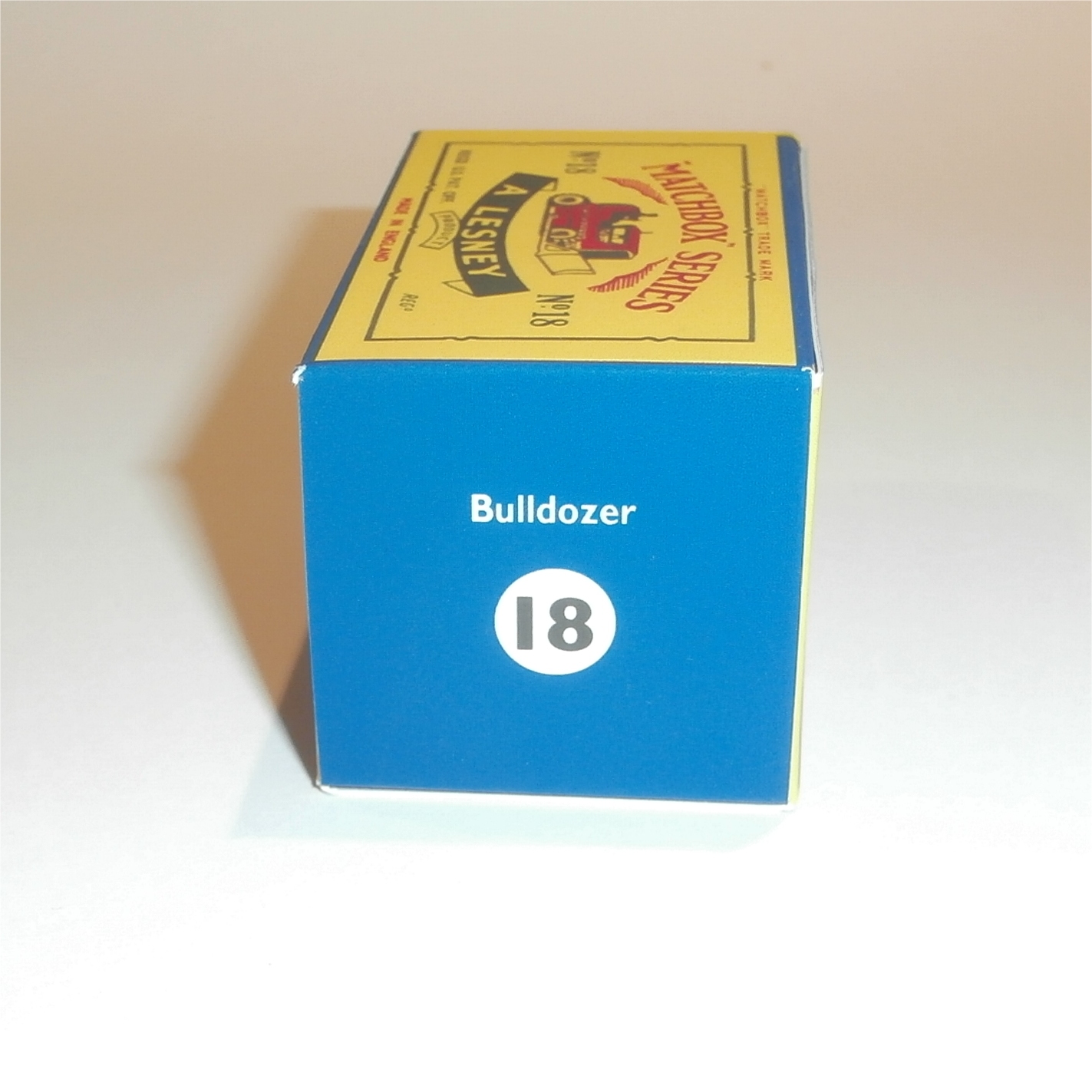 Matchbox Lesney 18 c Caterpillar Bulldozer C Style Repro Box