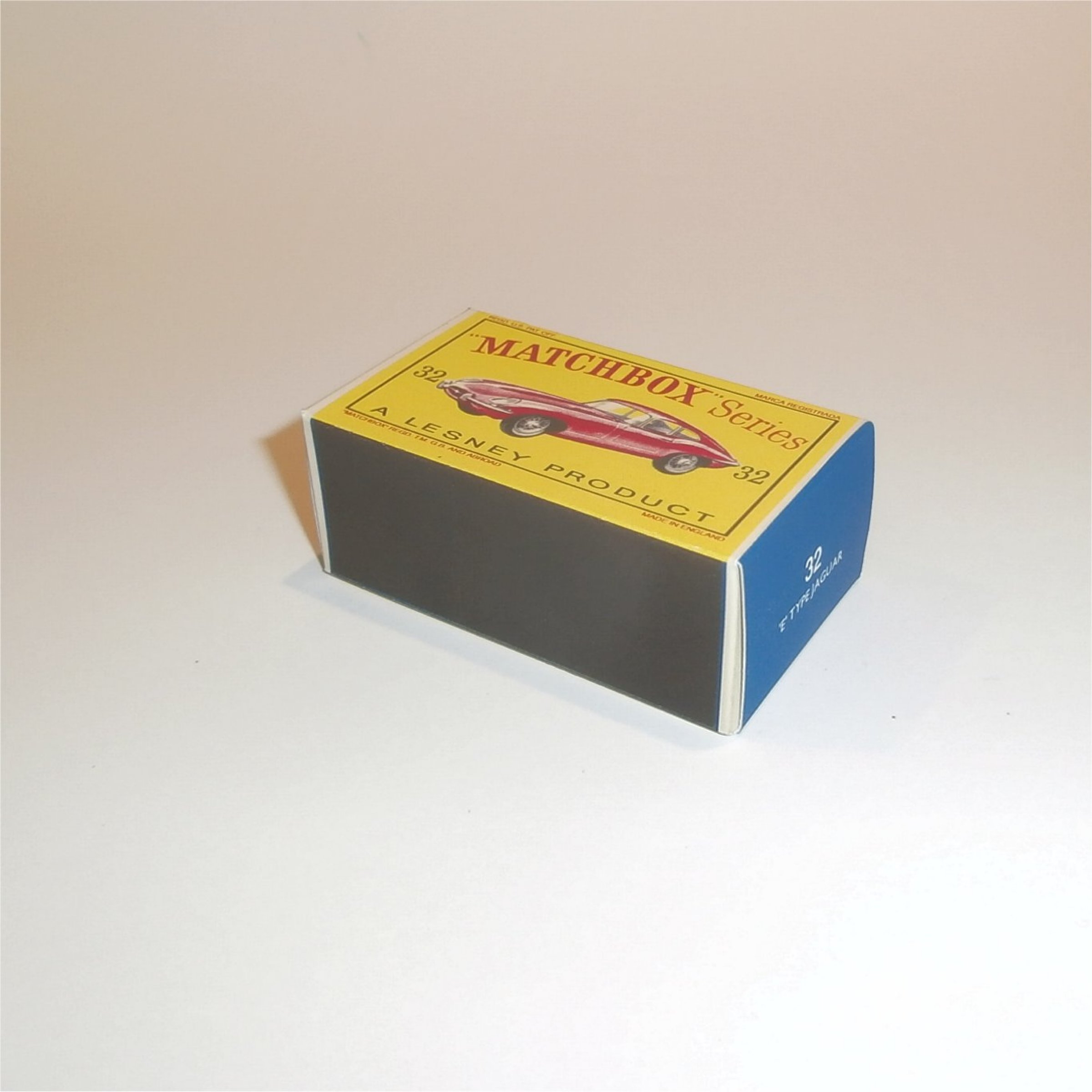 Matchbox Lesney 32b Jaguar XKE E-Type Empty D Style Repro Box