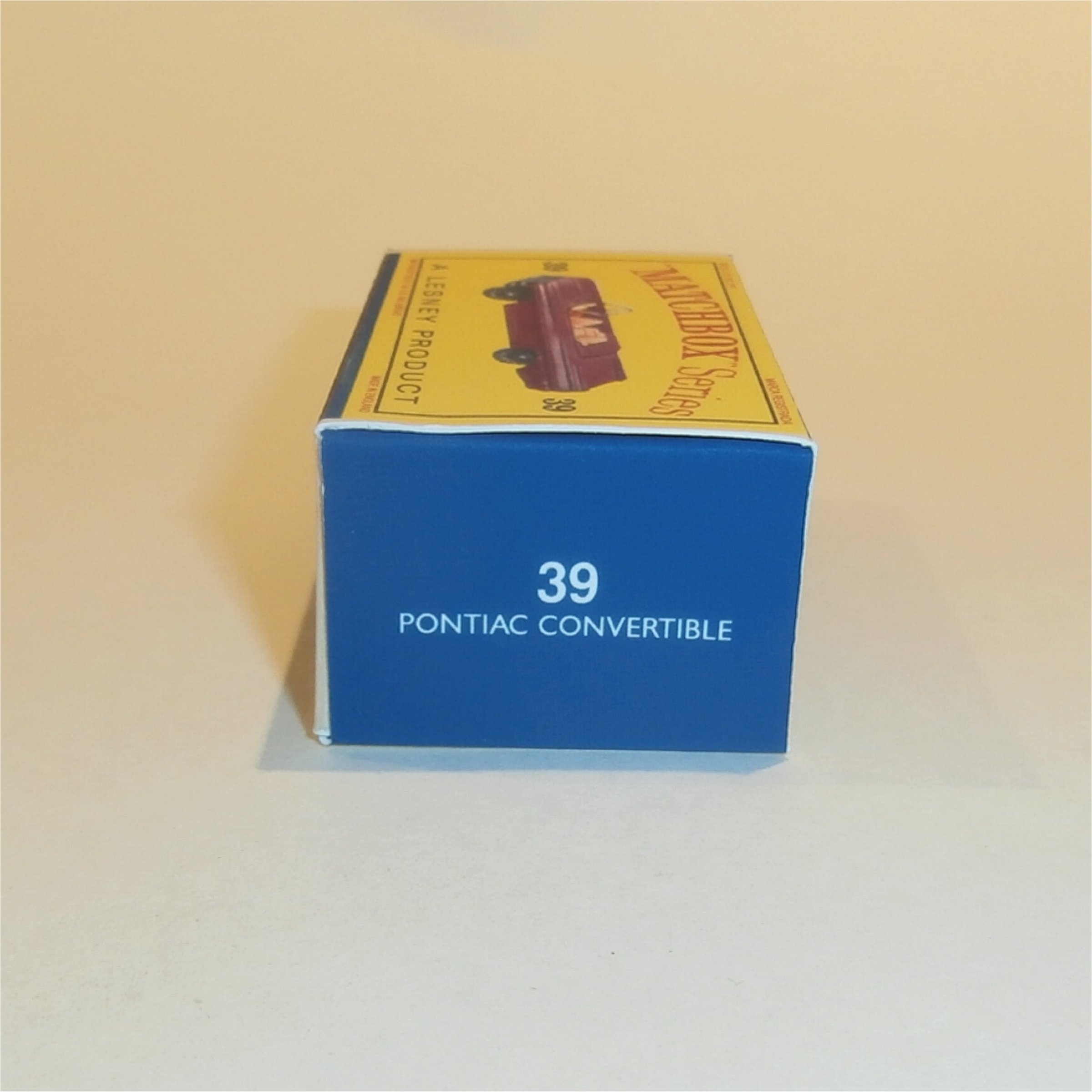Matchbox Lesney 39b Pontiac Convertible Empty D Style Repro Box
