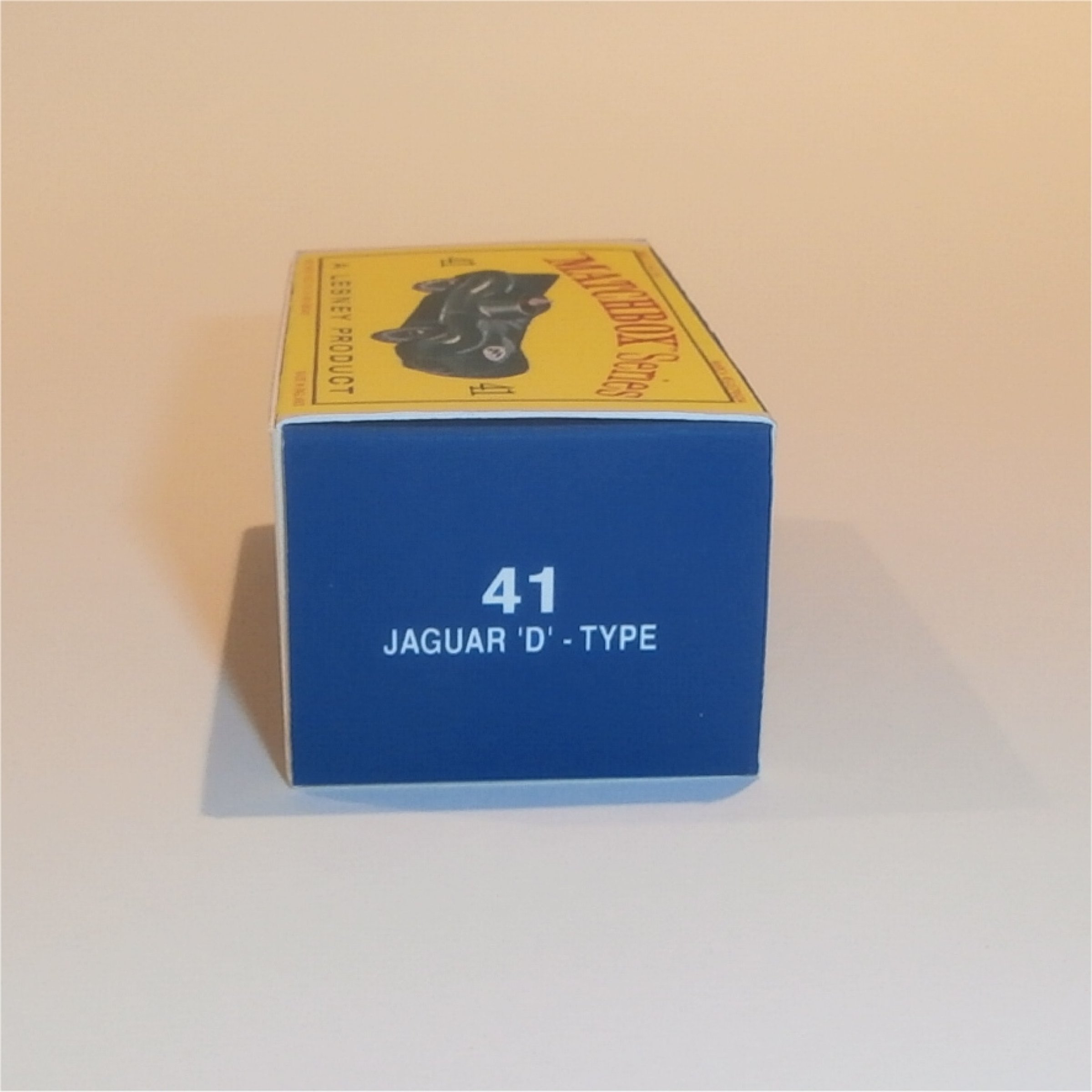 Matchbox Lesney 41b Jaguar D -Type Racing car Empty D Style Repro Box