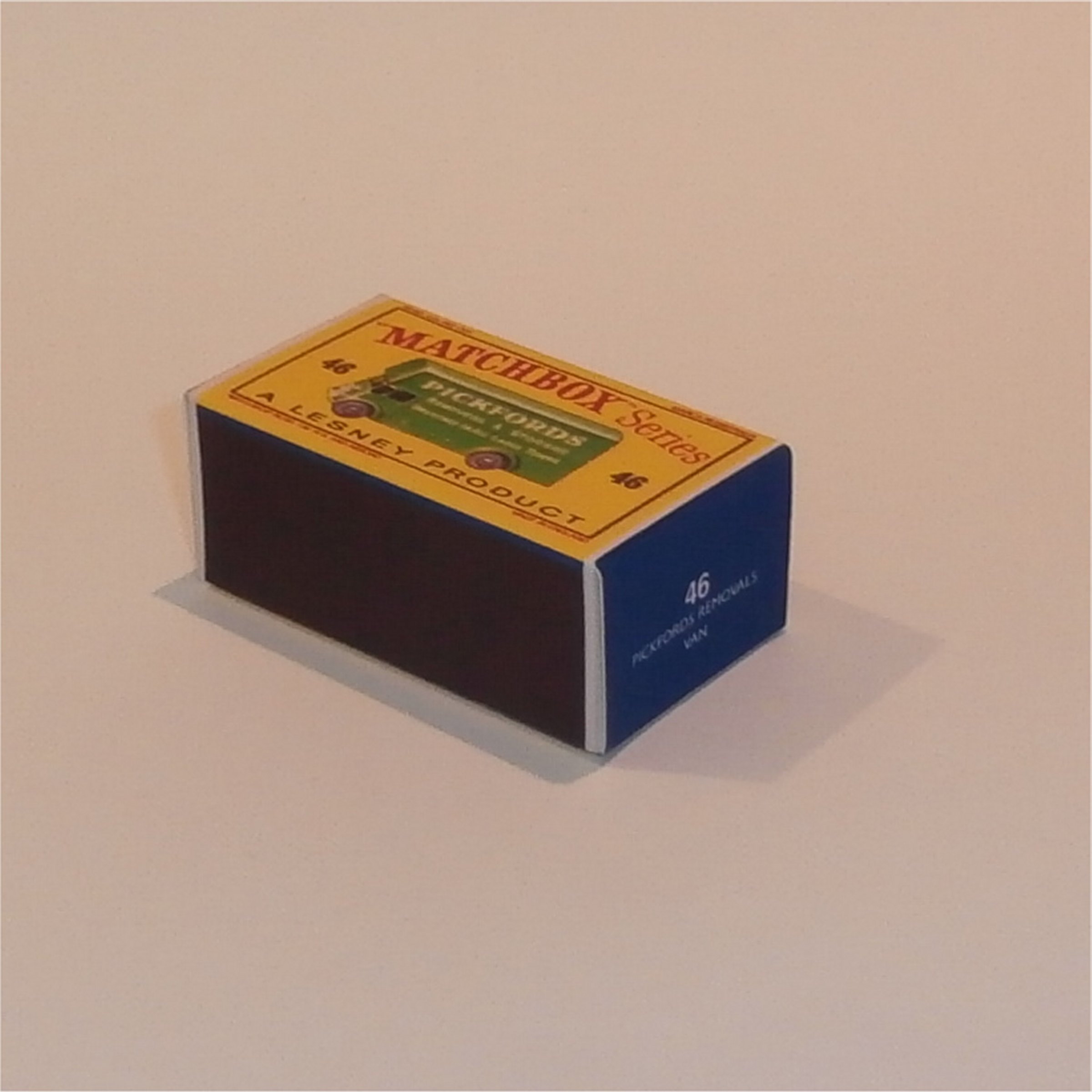 Matchbox Lesney 46b1 Pickfords Van Empty D Style Repro Box