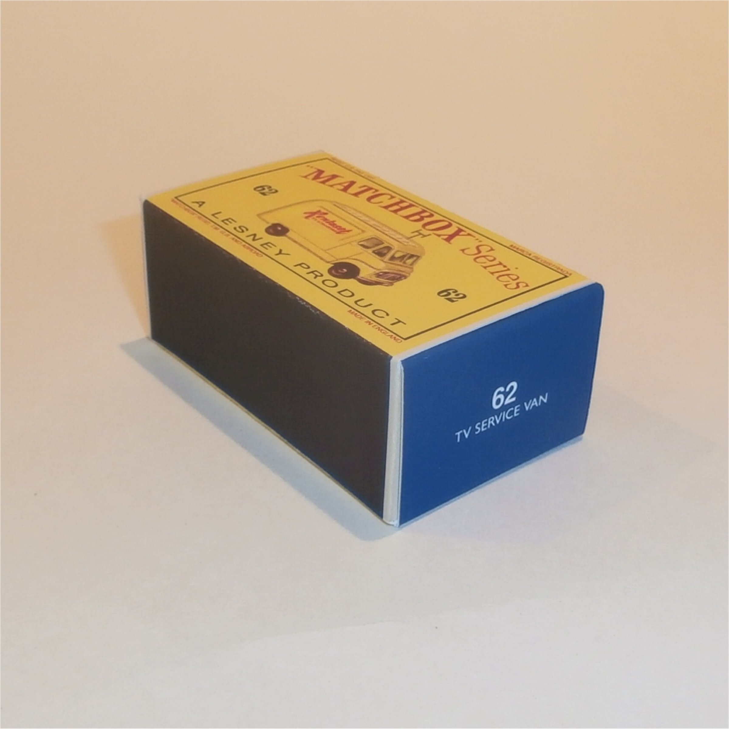 Matchbox Lesney 62b Commer TV Service Van Empty D Style Repro Box