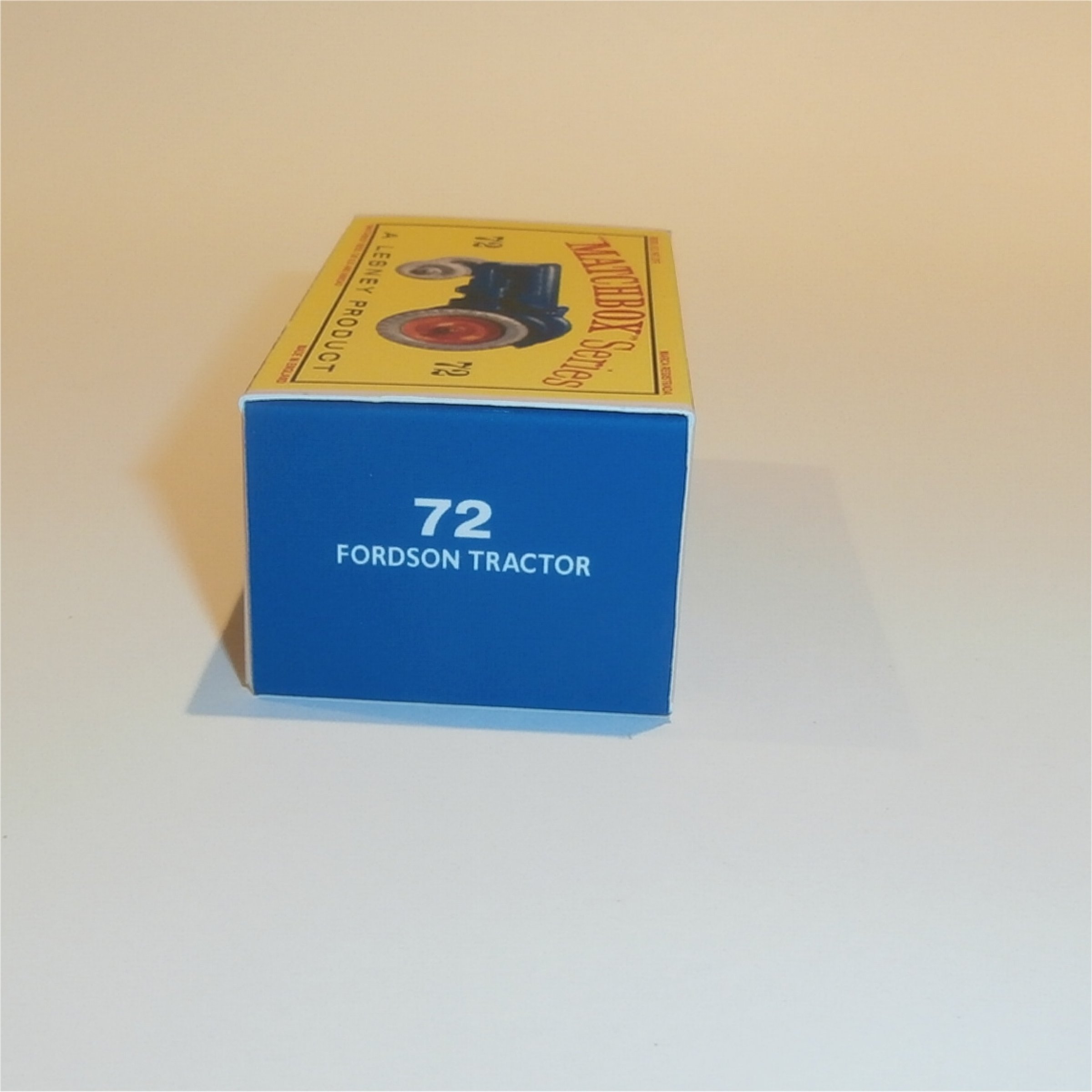 Matchbox Lesney 72a Fordson Major Tractor Empty D Style Repro Box