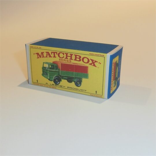 Matchbox Lesney 1e Mercedes Truck E Style Repro Box