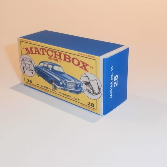 Matchbox Lesney 28c Jaguar Mk.10 E2 E Style Repro Box