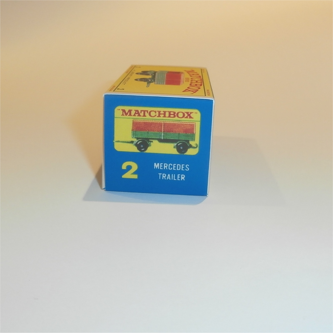 Matchbox Lesney 2d Mercedes Trailer E Style Repro Box