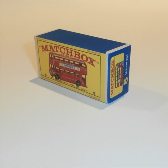 Matchbox Lesney 5 d2 Routemaster London Bus E Style Repro Box