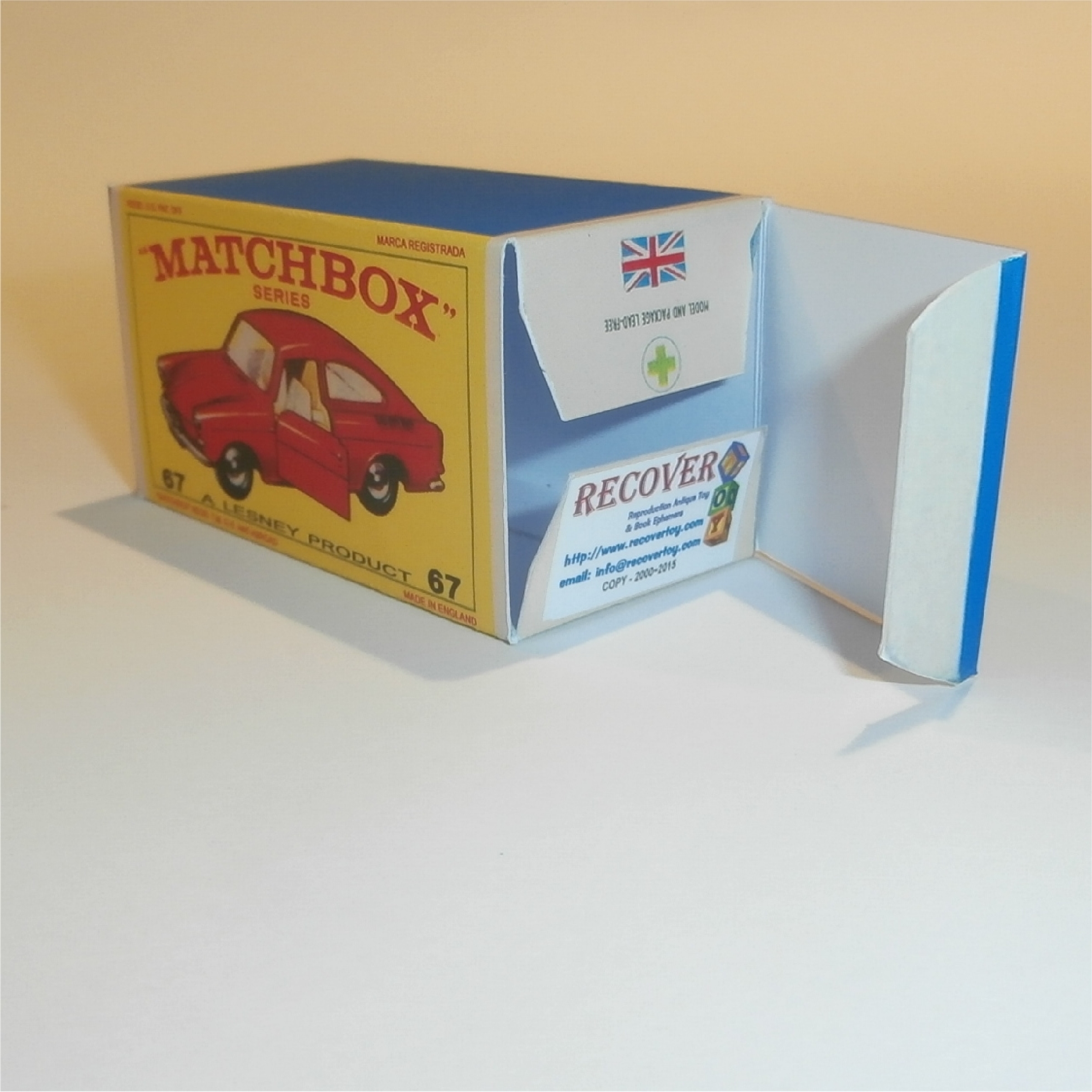 Matchbox Lesney 67b Volkswagen 1600 TL E Style Repro Box