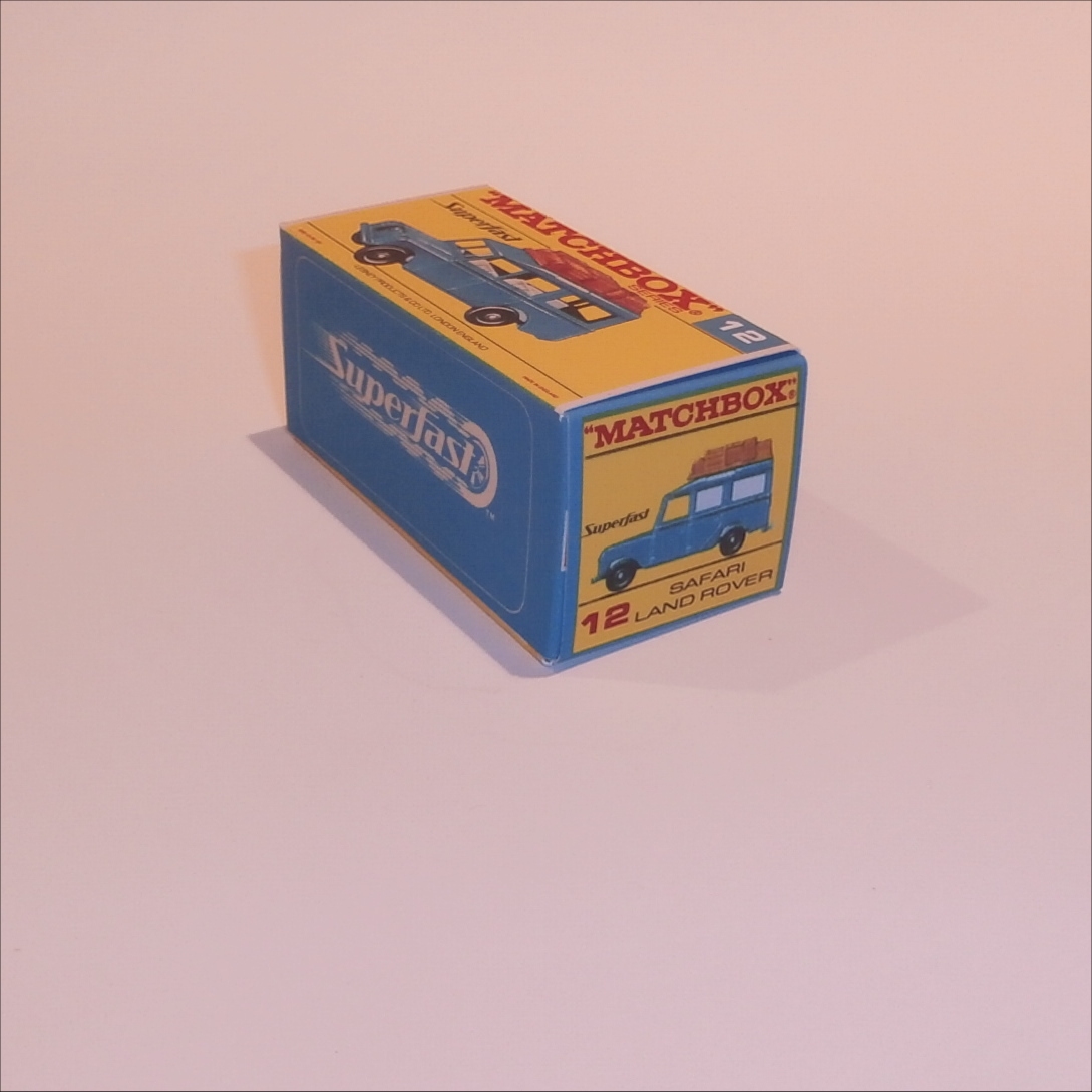 Matchbox Lesney Superfast 12 d Land Rover Safari F-SF1 Style Repro Box