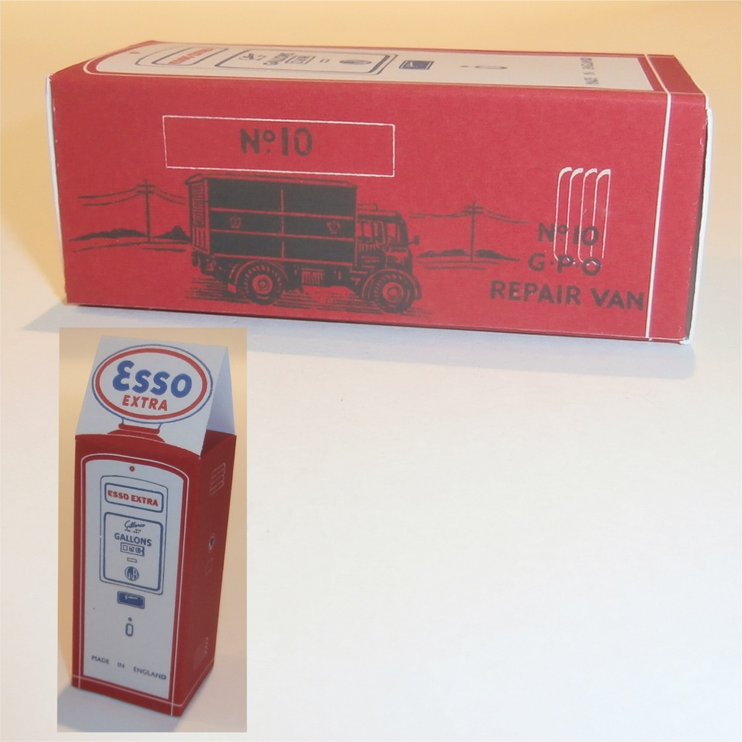 Morestone Esso Petrol Pump Series 10 Karrier G.P.O. Repair Van Repro Box