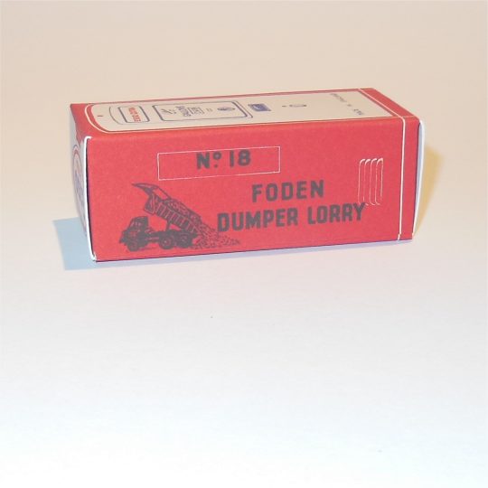 Morestone Budgie Esso Petrol Pump Series 18 Foden Dumper Tip Truck Repro Box