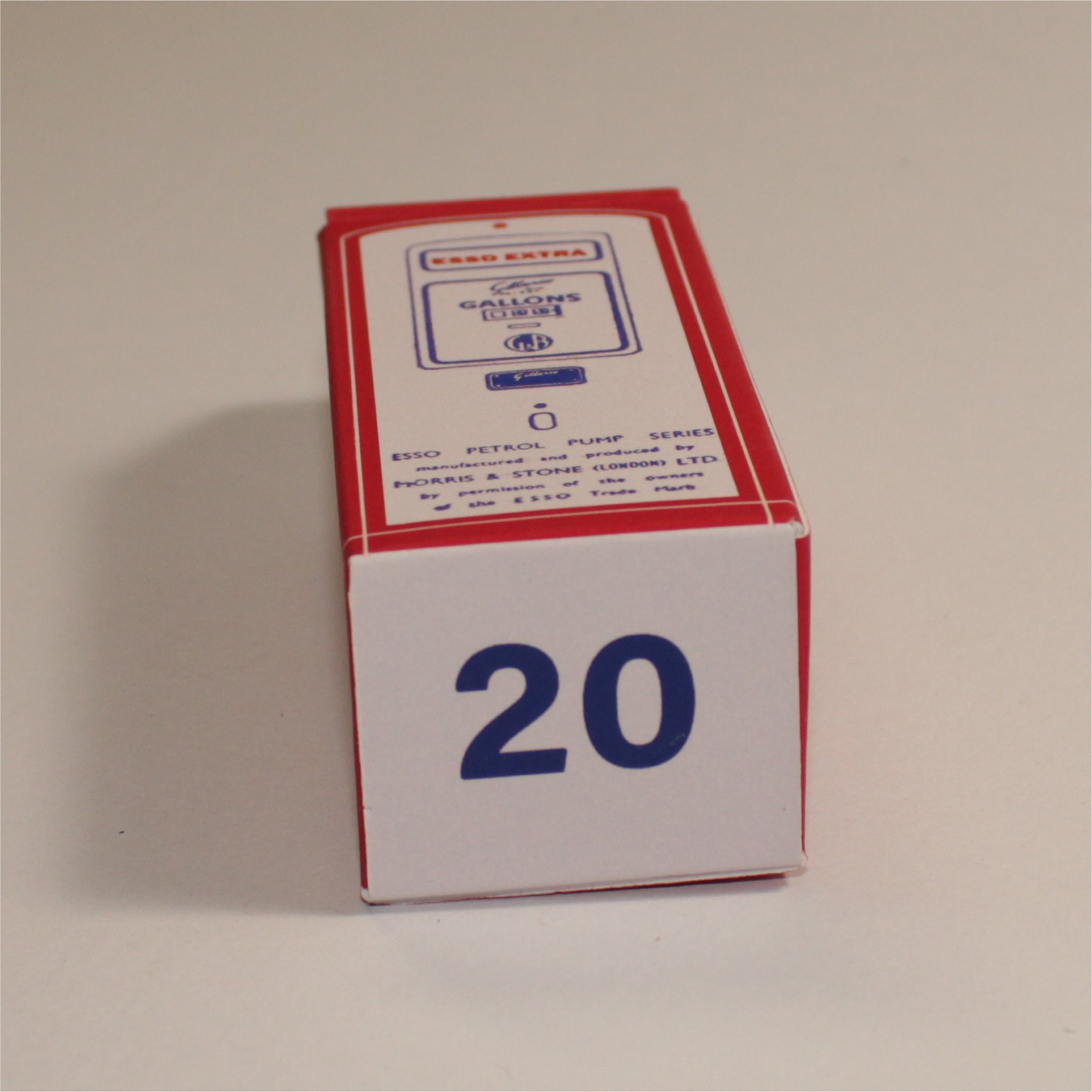 Morestone Budgie Esso Petrol Pump Series 20 Plymouth Convertible Sedan Repro Box
