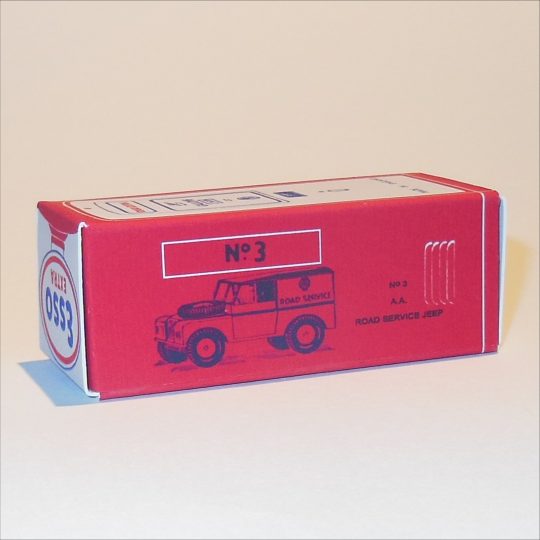 Morestone Esso Petrol Pump Series 3 AA Road Service Jeep Repro Box