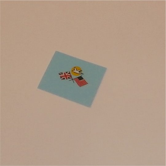 Corgi Toys 153 Campbell Bluebird Logo and Flags Decal