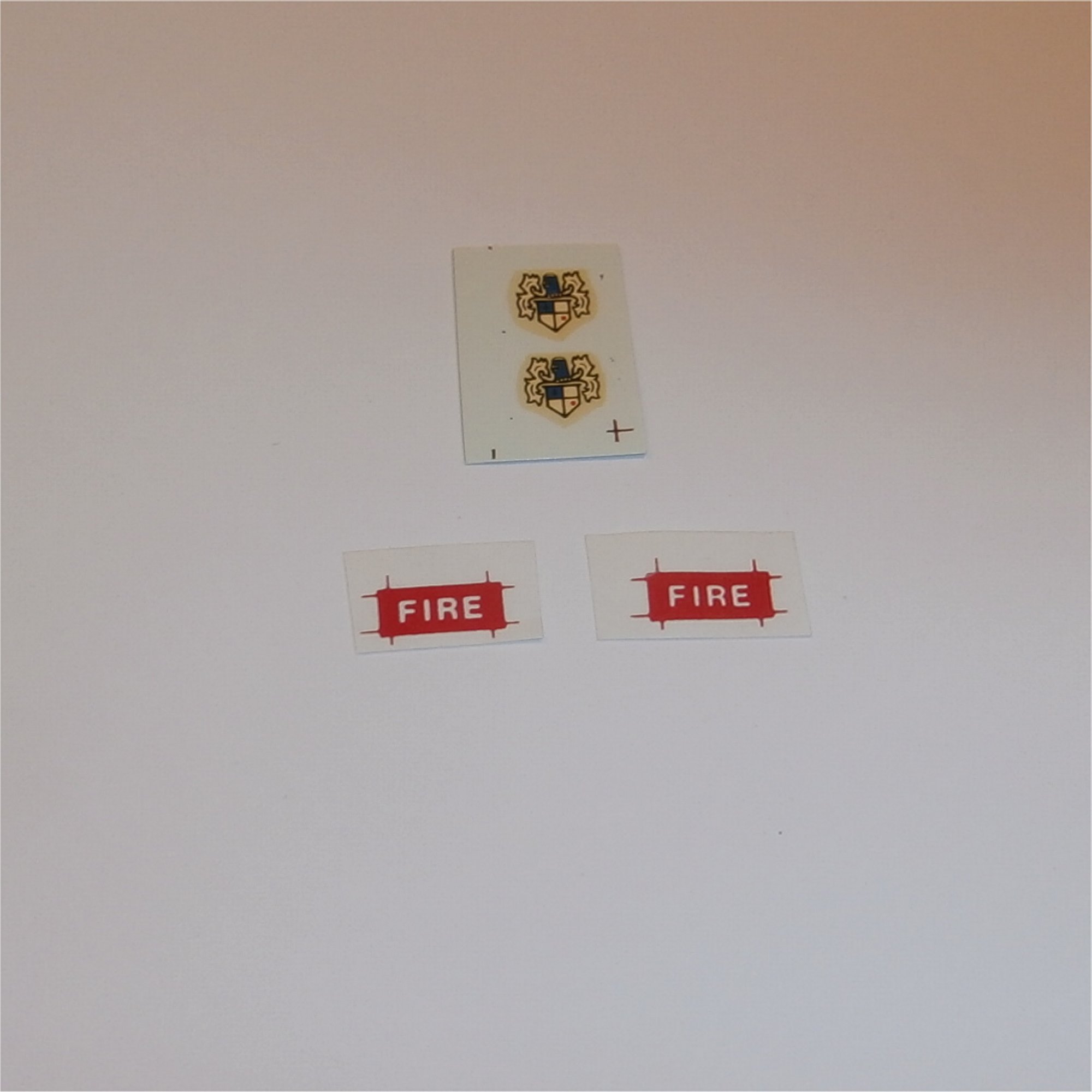 Corgi Toys 213 Jaguar Fire Chief Sticker Set
