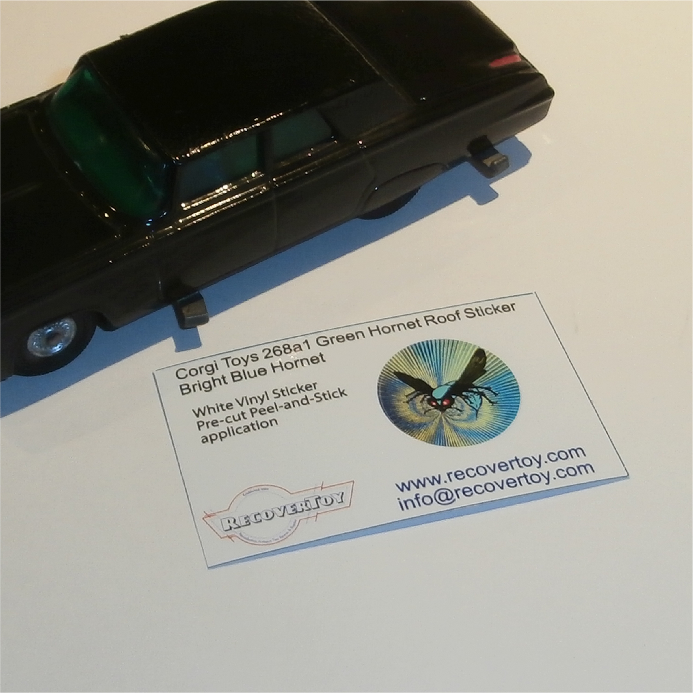 Corgi Toys 268 a1 Green Hornet Black Beauty Roof Sticker