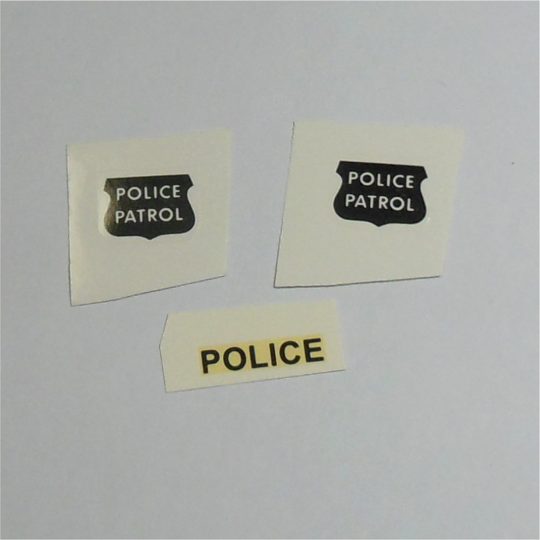 Corgi Toys 481 Chevrolet Police State Patrol Car Stickers