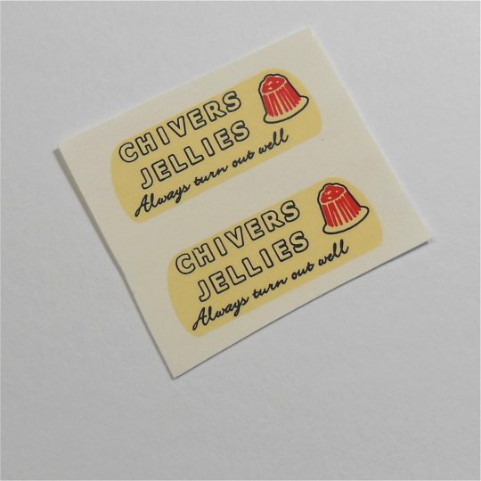 Dinky Toys 452 Trojan Van Chivers Jellies Decal Set