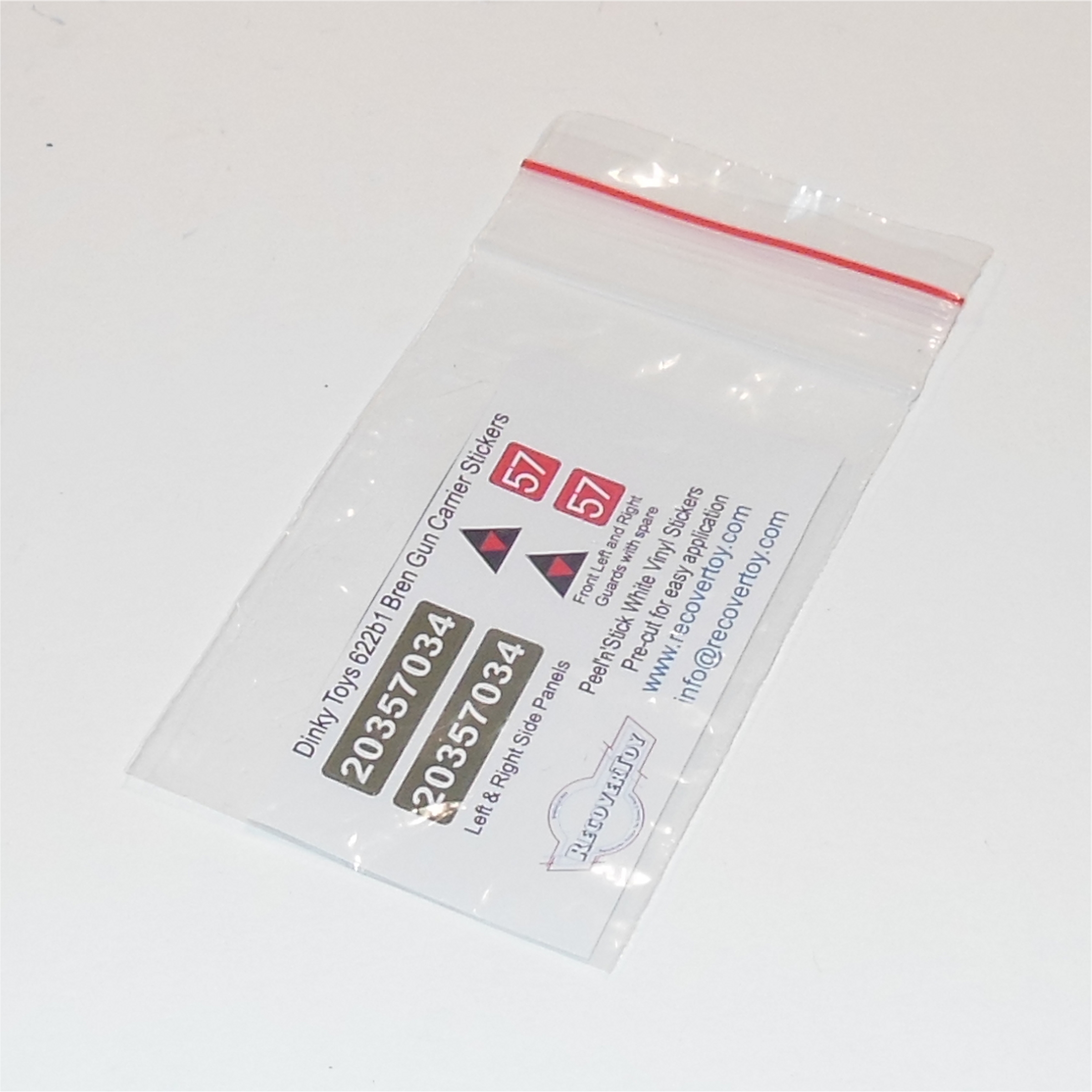 Dinky Toys 622 Bren Gun Carrier Sticker Set