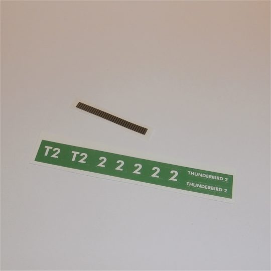 Dinky Toys 101 or 106 Thunderbird 2 Sticker Set