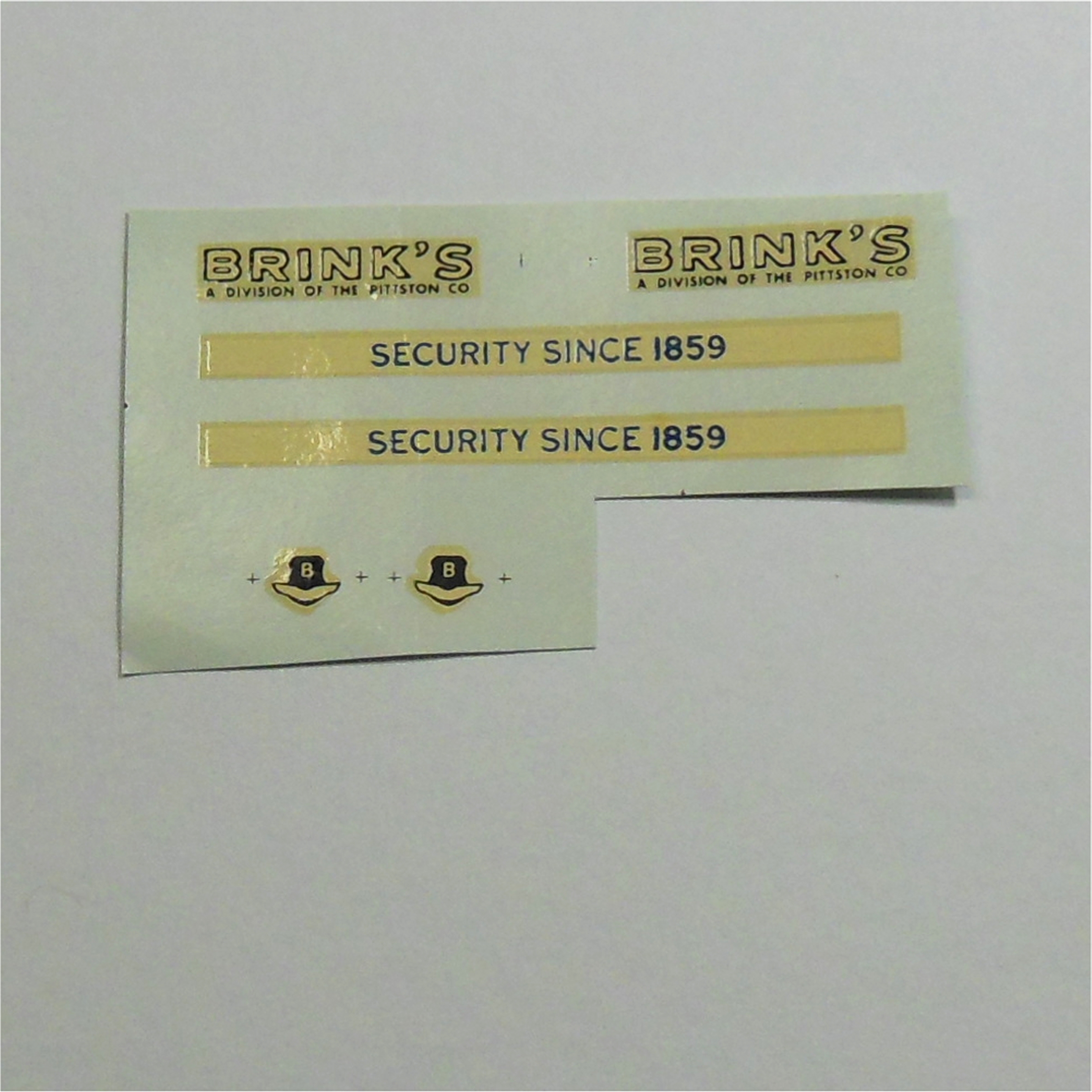 Dinky Toys 275 Brinks Armoured Car Decal Set