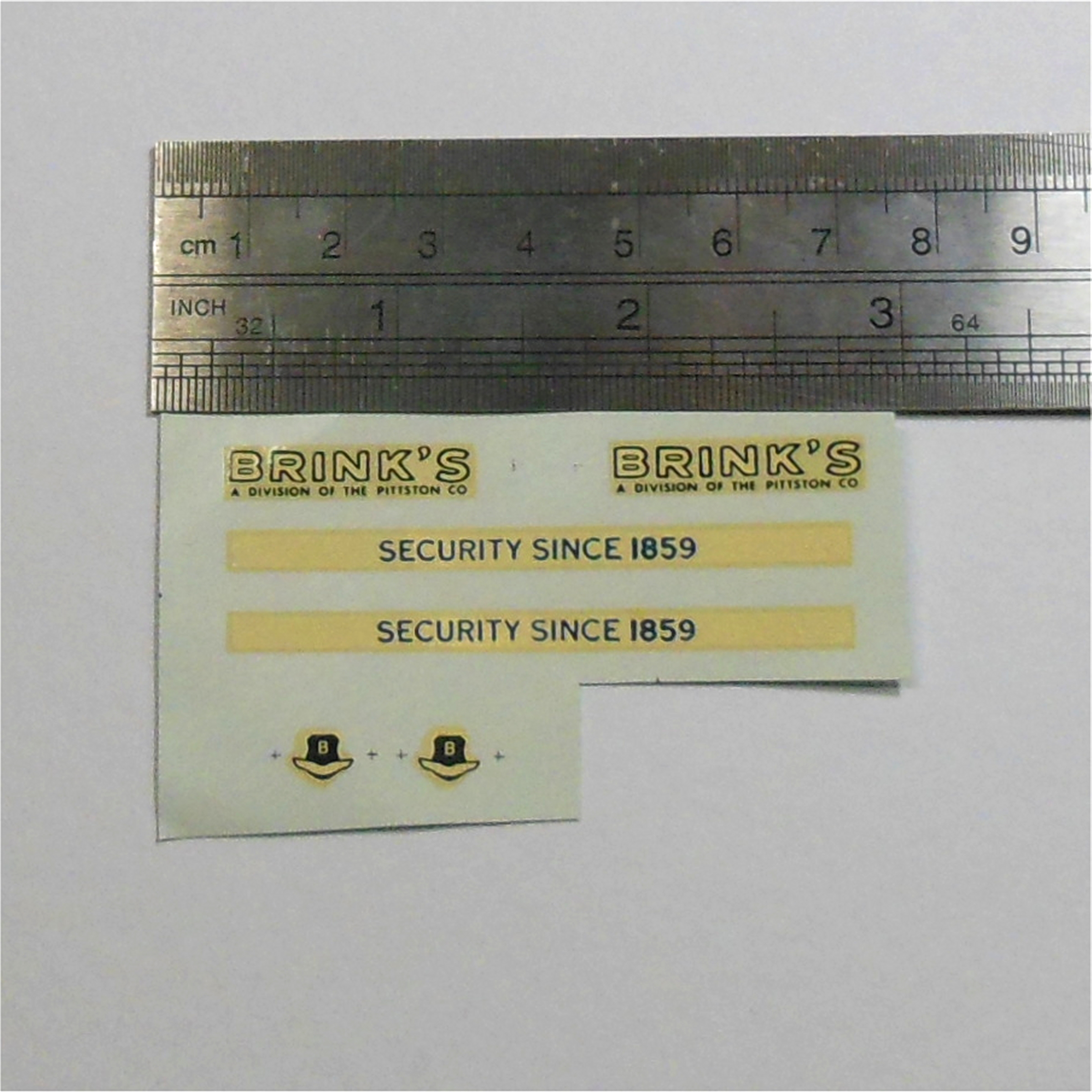 Dinky Toys 275 Brinks Armoured Car Decal Set