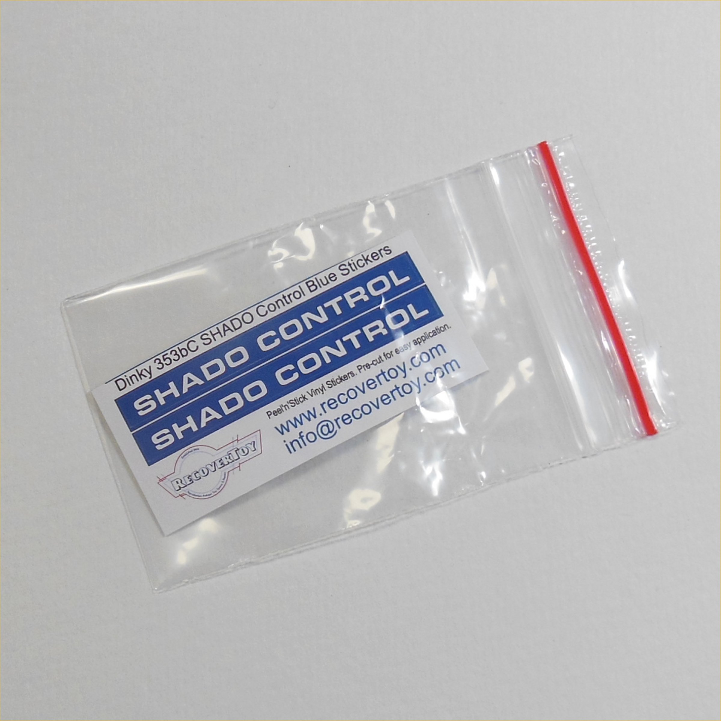 Dinky Toys 353 Shado Control Mobile Blue Side Panels Sticker Set