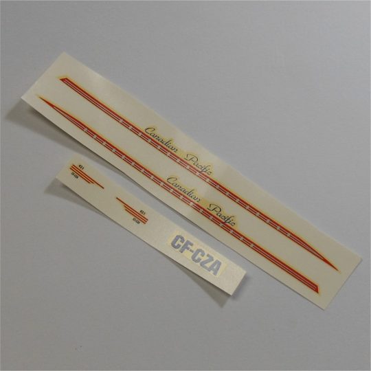 Dinky Toys 998 Bristol Britannia Aero Canadian Pacific Blue Text Decal Set