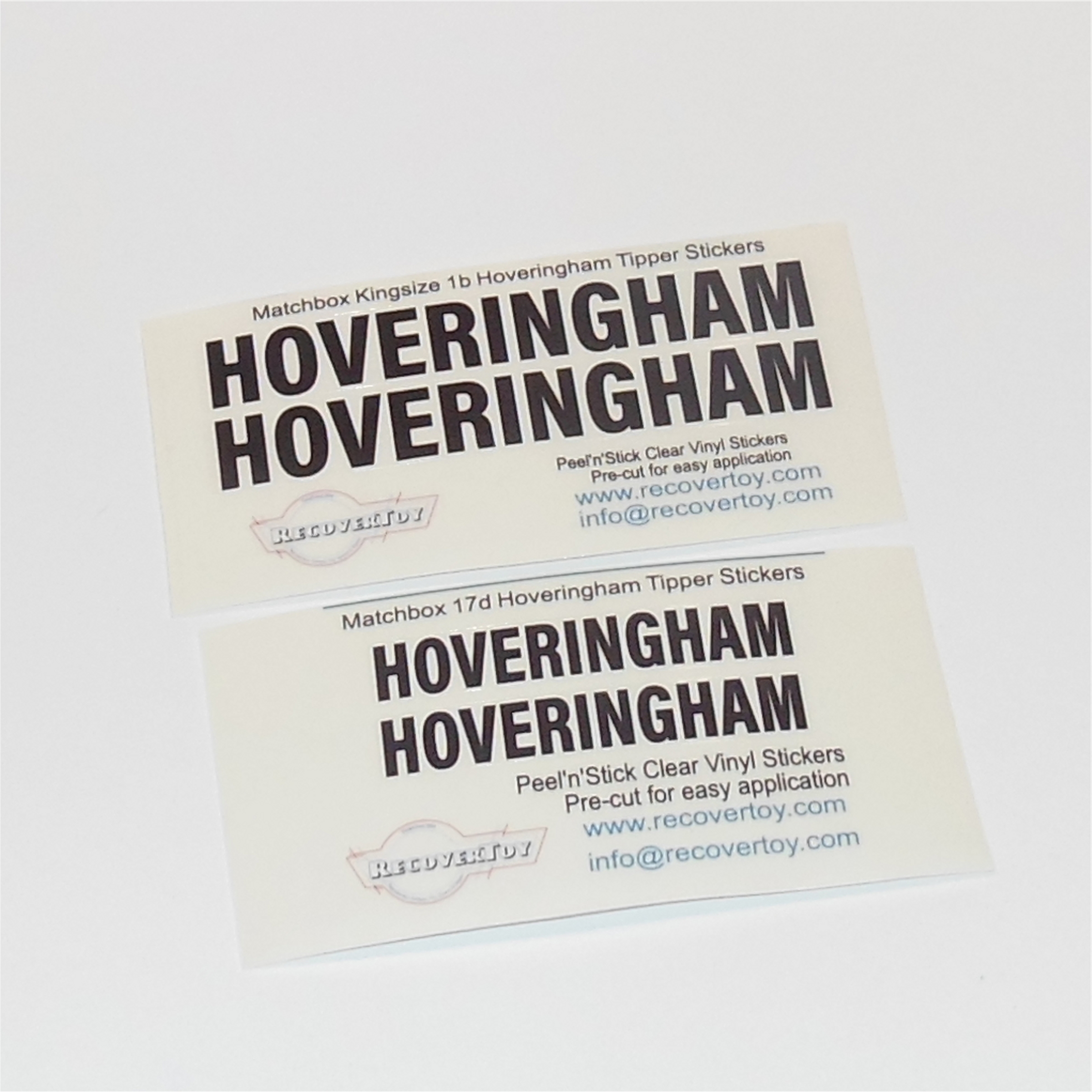 Matchbox Lesney 17d 17e Foden Hoveringham Tipper Truck Sticker Set