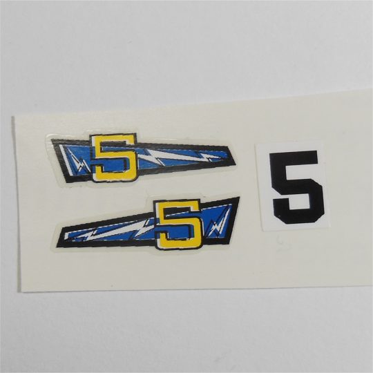 Matchbox Lesney 7e Hairy Hustler Stripes RN#5 Sticker Set