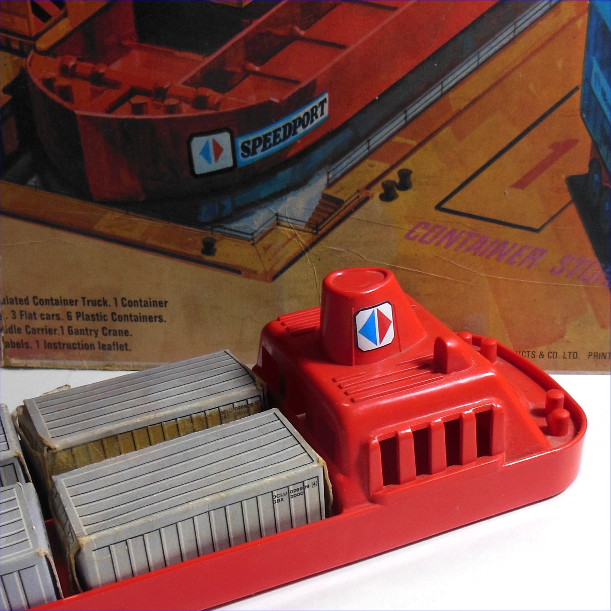 Matchbox Play Set PS-1 Container Port Harbor Speedport Logo Stickers Set