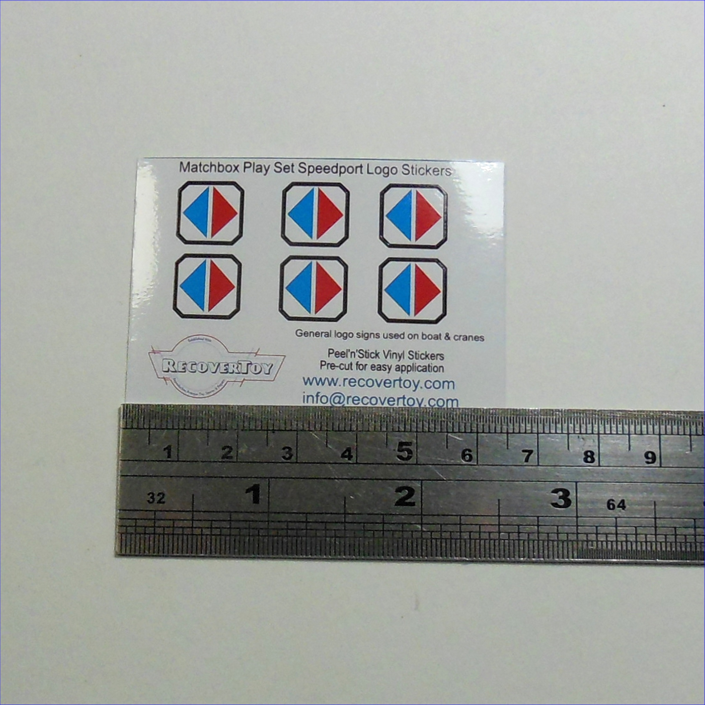Matchbox Play Set PS-1 Container Port Harbor Speedport Logo Stickers Set