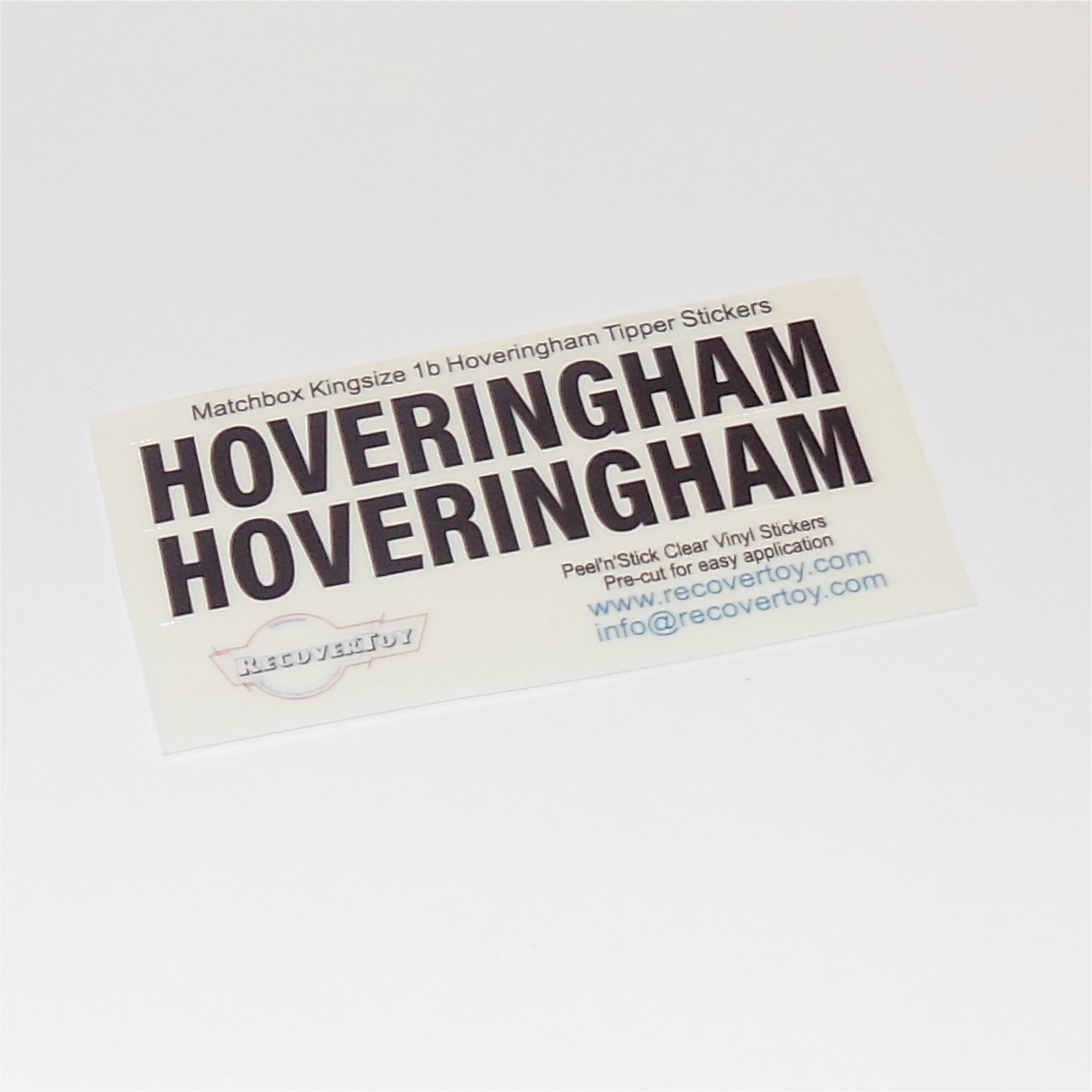 Matchbox Lesney King Size K 1b Foden Hoveringham Tipper Truck Sticker Set