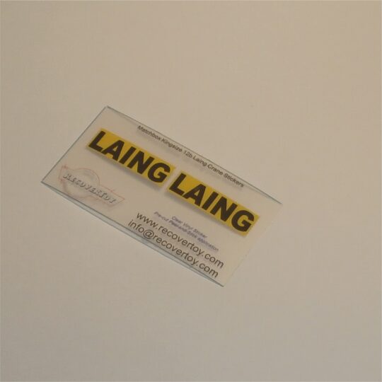 Matchbox Lesney King Size K 12b Scammell Laing Crane Truck Stickers