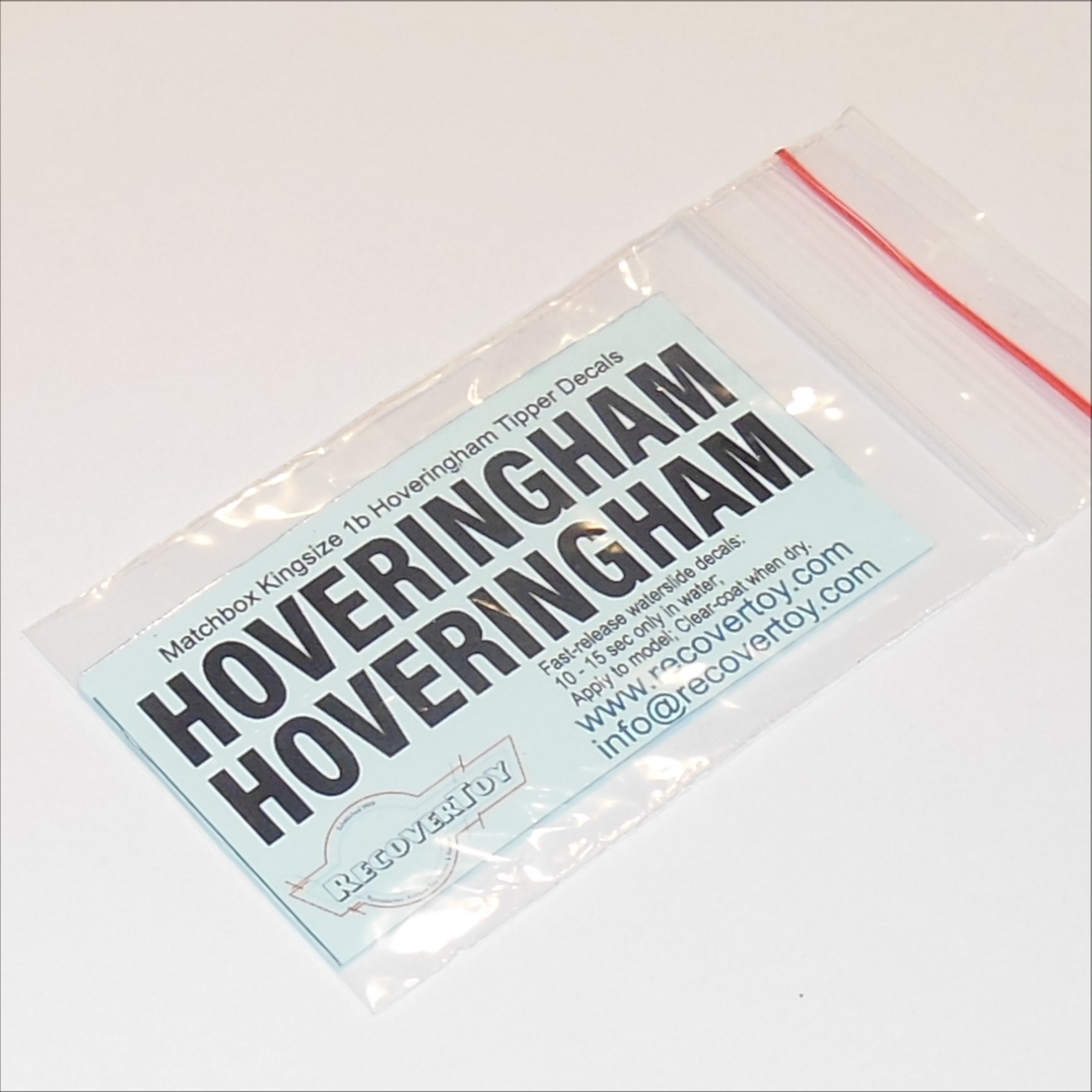 Matchbox Lesney King Size K 1b Foden Hoveringham Tipper Truck Decal Set