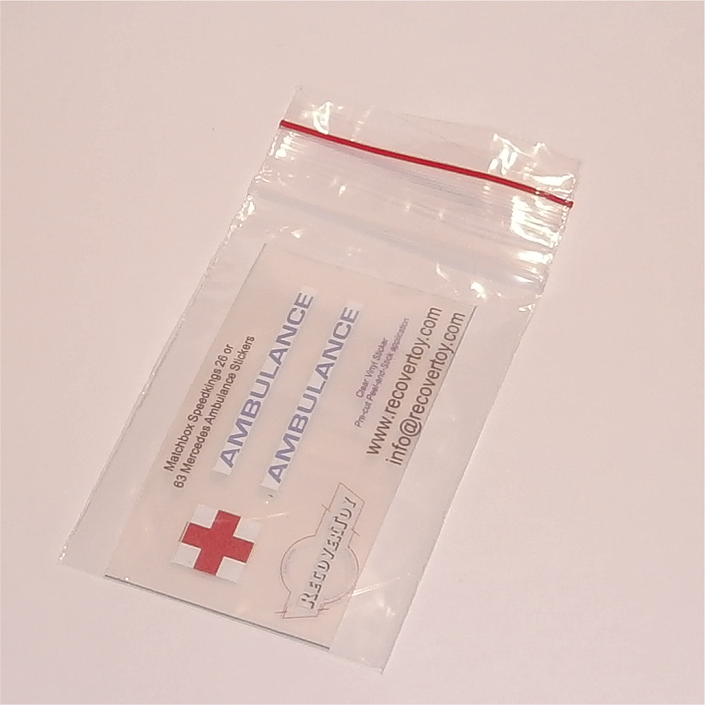 Matchbox Lesney King Size K 26a 63a Mercedes Ambulance Sticker Set
