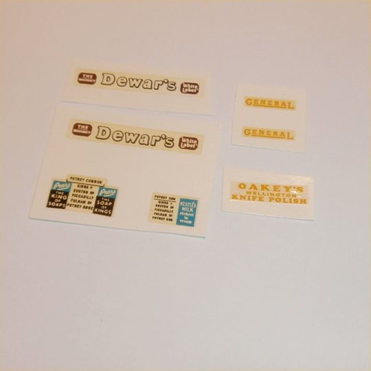 Matchbox Yesteryear 2a 1911 B Type Motorbus Dewars Pre-cut Decal Set